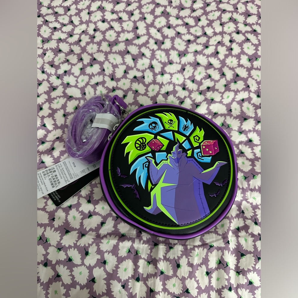 Loungefly Nightmare Before Christmas Oogie Boogie Glow In The Dark Crossbody Bag